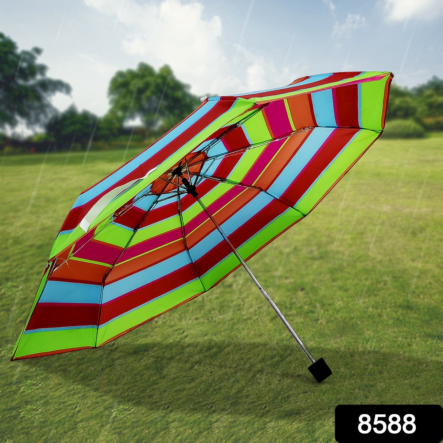 3-Fold Sun & Rain Protective Solid Foldable Umbrella, (1 Pc / Mix Design) 3-Fold Sun & Rain Protective Solid Foldable Umbrella, (1 Pc / Mix Design)